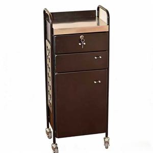 Mueble de Peluquería, Gabinete para Herramientas de Salón de Belleza, Carrito de Almacenamiento para Salón de Belleza, Carrito Pequeño de Acero Inoxidable, Estante de Almacenamiento - Product Image 1