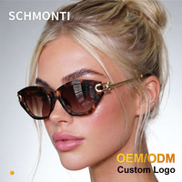 Lunettes de soleil œil de chat de luxe pour femmes, monture métallique rétro, verres solaires personnalisables, vente en gros, lunettes tendance pour dames, protection UV400, montures de créateur