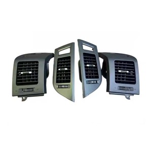 Rejilla de ventilación central lateral plateada y negra para el tablero, compatible con <span class=keywords><strong>Mitsubishi</strong></span> Pajero 2007 a 2020, para el <span class=keywords><strong>aire</strong></span> <span class=keywords><strong>acondicionado</strong></span> interior del coche. - Product Image 4