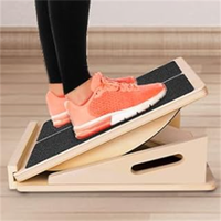 Planche d'équilibre inclinée réglable 2 en 1 en bois pour cheville et mollet, vente en gros