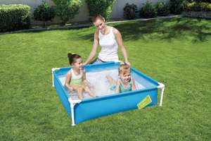 <span class=keywords><strong>Bestway</strong></span>-<span class=keywords><strong>Piscina</strong></span> con soporte de metal cuadrado pequeño para niños, <span class=keywords><strong>piscina</strong></span> para exteriores, verano, 56217 - Product Image 2
