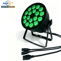 Lampu Par LED RGBW 4IN1 18*10W Kecerahan Tinggi dengan Kontroler DMX 512 untuk Pencahayaan Panggung, Pernikahan, dan Acara Pesta