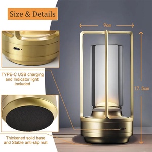 Cordless <b>Table</b> Lamp 3 Colors Stepless Dimming <b>LED</b> Night Lamp for <b>Bedside</b> Nightstand, Portable and Universal USB Charging - Product Image 6