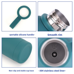 Gobelet isotherme en acier inoxydable à double paroi personnalisé de 500 ml, bouteille d'eau de sport avec logo personnalisé, technologie sous vide pour les voyages, cadeaux - Product Image 4