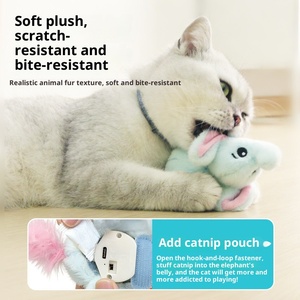 Jouet pour <span class=keywords><strong>chat</strong></span> électrique activé par le mouvement Migipaws, jouet <span class=keywords><strong>en</strong></span> peluche interactif avec son réaliste, jouet pour animaux <span class=keywords><strong>de</strong></span> compagnie à faire jouer soi-même pour les chats d'intérieur lasse - Product Image 4