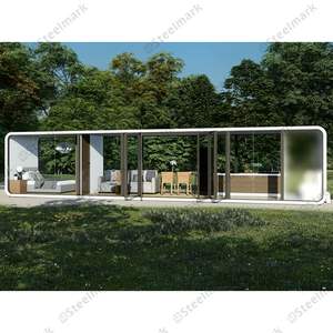 Casa Container in vetro su due lati popolari cabine Apple collegate insieme casa prefabbricata per l'ufficio del ristorante vivente - Product Image 2