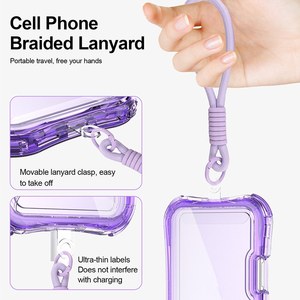 เคสโทรศัพท์แบบแม่เหล็ก ชาร์จได้ แข็งแรง ทนทาน สำหรับ <span class=keywords><strong>iPhone</strong></span> 15 Plus 16 17 Pro พร้อมวงแหวนแม่เหล็กและสายคล้องข้อมือ - Product Image 3