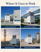 Centre de données modulaire en conteneur, centre de données portable de type conteneur, solution intégrée UPS PDU, surveillance de la refroidissement, faible PUE