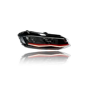 Faro a LED per <span class=keywords><strong>Volkswagen</strong></span> <span class=keywords><strong>POLO</strong></span> 6 2019 2020 <span class=keywords><strong>2021</strong></span>, Lampada Frontale di Aggiornamento per VW <span class=keywords><strong>Polo</strong></span> TSI Versione GTI MK6, Fanale Anteriore per Auto - Product Image 5