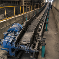 Moteur de convoyeur minier haute performance et robuste avec système d'entraînement à double chaîne pour l'exploitation souterraine de charbon en longwall
