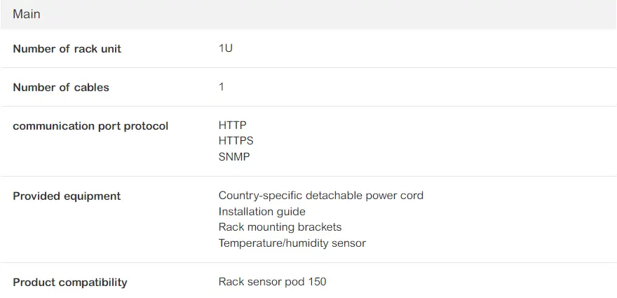 APCNBRK0250データセンターセキュリティシステムセキュリティシステムNetBotzラックモニター250、APCNBRK0250