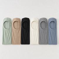 Hijab instantané en bambou modal personnalisé pour femmes musulmanes, sans épingle, châle tricoté doux et respirant, sur commande 2026