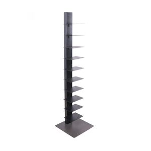 Estantería Vertical de Metal, estantería blanca y <span class=keywords><strong>negra</strong></span> para esquina de sala de estar, estantería, <span class=keywords><strong>Torre</strong></span> - Product Image 3