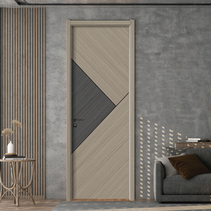 Hecho en China, puertas internas de madera maciza MDF, puerta de hotel de melamina de alta calidad, puertas interiores de madera insonorizadas para dormitorio - Product Image 6