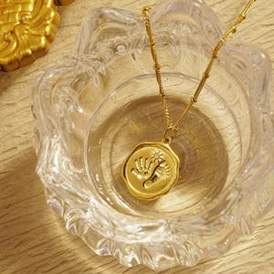 Joyería personalizada chapada en <span class=keywords><strong>oro</strong></span> <span class=keywords><strong>de</strong></span> 18 quilates, collar con huella <span class=keywords><strong>de</strong></span> bebé, collar con colgante redondo con nombre grabado <span class=keywords><strong>para</strong></span> niños, collar <span class=keywords><strong>de</strong></span> cumpleaños con piedra natal - Product Image 5