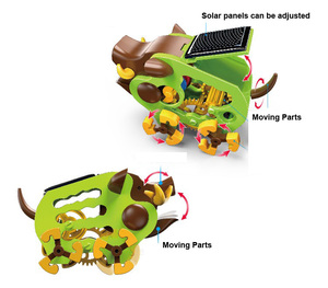 Juguete de robot solar para niños, juguete educativo con diseño de cerdo, jabalí salvaje, cerdo puercoespín - Product Image 3