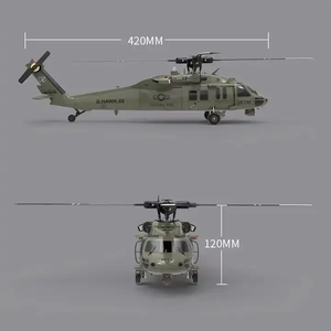 F09 <span class=keywords><strong>UH60</strong></span> BLACKHAWK 2.4GHz 6CH 3D 6G Système Double Moteur à Entraînement Direct Sans Balais 1/47 Échelle Flybarless RC Hélicoptère Modèle - Product Image 3