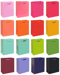 Luxury Brand Custom logo Gift Paper Bag for <b>Clothes</b> Multicolor Matte Garment Clothing Boutique Packaging Bags with Ribbon Handle - Product Image 3