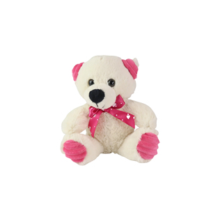 Peluche moderne en forme de nœud rose de 8 pouces, cadeau d'anniversaire - Product Image 1