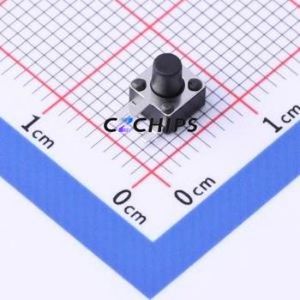 TSC017A05526A03 Tactile Switch Through hole Component (THT) Switch Round Button 2.6N Right Angle Insert 4.5mm - Product Image 1