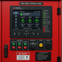 Ensemble de pompe à incendie automatique à moteur diesel basse pression industriel, moteur électrique combiné, 1,5 CV, acier inoxydable, OEM