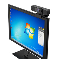 Webcam grand angle HD 1080P avec réglage flexible à 360 degrés, caméra de conférence et microphone intégré