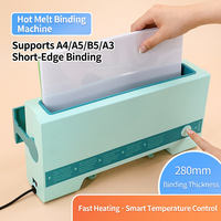 Machine à relier A4 compacte à colle thermofusible pour bons de paiement, contrats et documents – Idéale pour le bureau et la maison