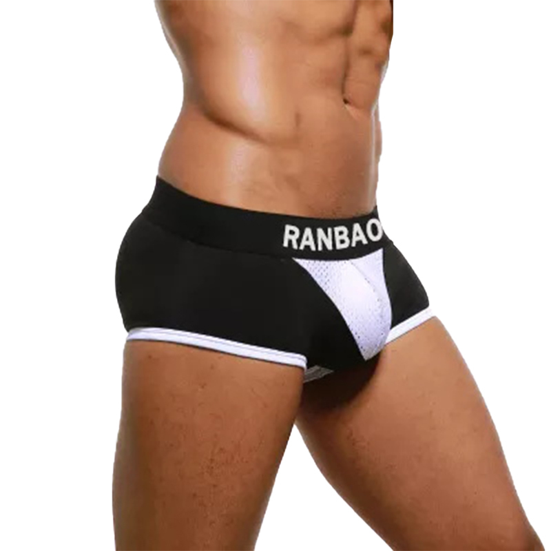 Fashion Plain Blue Mens Underwear Top