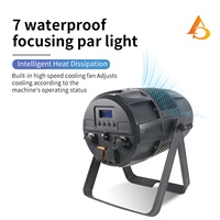 Nouvelles lampes PAR 7x40w disponibles en stock, éclairage PAR LED RGBW 4 en 1 pour extérieur avec zoom
