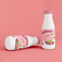 Étiquettes industrielles PET personnalisées pour lait huile d'olive pizza snacks aliments pour animaux de compagnie forte adhérence pour produits d'emballage et d'impression