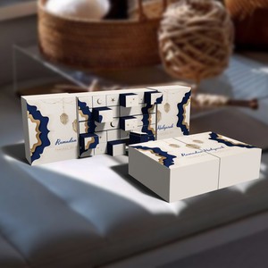 Aangepaste Lege Cosmetische Adventskalender Geschenkdoos Roze Kartonnen Papieren Doos Luxe Adventskalender Doos 12 Dagen - Product Image 5