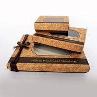 Scatola di cartone di carta Kraft personalizzata eco-friendly con marchio del prodotto finestra scatole in PVC scatola regalo per il trucco per l'imballaggio