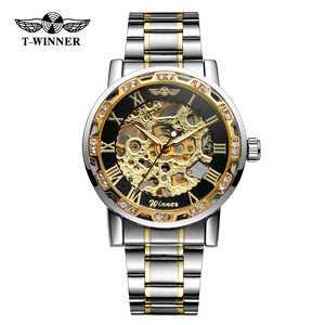 Achetez une montre et obtenez des lunettes de soleil gratuites pour montre automatique squelette mécanique - MOQ 1 pièce, livraison rapide et gratuite des États-Unis vers les États-Unis - Product Image 1