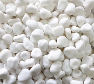 Pierre de marbre concassée de galets blancs naturels pour l'aménagement paysager <span class=keywords><strong>prix</strong></span> d'usine de pierre de décoration - Product Image 5