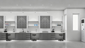 맞춤형 실험실 작업대 연구 장비 디스플레이 캐비닛 병원 연구실 디자인 시약 선반 - Product Image 5