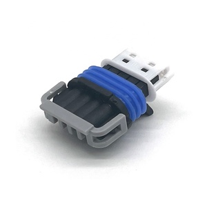 4-pin <span class=keywords><strong>LS</strong></span> Xe Tải/LS2/LS3/ls7 không thấm nước Ô TÔ Cắm dây cáp điện thiết bị đầu cuối ABS/Nylon đồng cho cuộn dây gói kết nối - Product Image 4