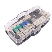 Bloc de fusibles MIDI Mini ANL robuste à 4 voies avec indicateurs LED, double barre omnibus, 12V 24V 48V pour VR, marine, automobile