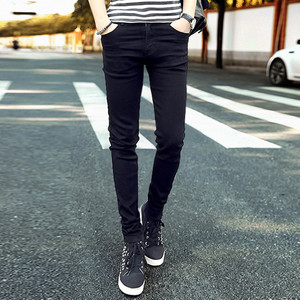 Jeans skinny élastiques de haute qualité pour hommes Simple Designer décontracté mode pantalon respirant doux Denim crayon léger pour l'été - Product Image 6