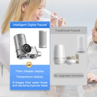 Adaptateur universel pour la maison lavabo sanitaire salle de bain robinet d'eau UV avec filtre ou purificateur d'eau anti-calcaire pour éliminer le chlore