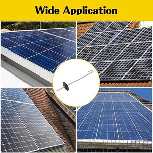 Clips de Drenaje de Agua para Paneles Solares, para Limpieza de Paneles Fotovoltaicos, Previenen la Acumulación de Residuos, Fácil Instalación - Product Image 6
