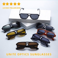 Fabricant de lunettes de soleil OEM en Chine vente en gros lunettes de soleil de conduite de pêche polarisées carrées classiques de haute qualité pour hommes