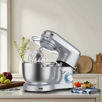 Robot pâtissier multifonctionnel 1500W en acier inoxydable 10L avec bol mélangeur, 6 vitesses, tête inclinable et certification CE