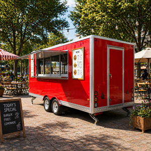 <span class=keywords><strong>Camion</strong></span> de restauration mobile entièrement équipé, remorque de concession, chariot à crêpes et burgers à vendre aux États-Unis et en Australie - Product Image 1