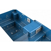 Piscine en fibre de verre de 40 pieds prête pour les fêtes avec une terrasse ensoleillée spacieuse, piscine de divertissement extérieure entièrement équipée pour les événements et les grandes villas