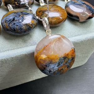 Collar con Colgante de Disco Redondo de <span class=keywords><strong>Pietersite</strong></span> en Plata de Ley 925 de Alta Calidad - Product Image 2