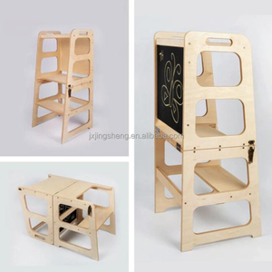 <span class=keywords><strong>Torre</strong></span> <span class=keywords><strong>de</strong></span> aprendizaje Montessori para niños, taburete <span class=keywords><strong>de</strong></span> paso <span class=keywords><strong>de</strong></span> madera sólida, Color madera - Product Image 6