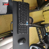 Soporte Universal de Metal para Teclado con Diseño de Orificios Estándar y Ángulo Ajustable, Accesorio para Equipos de Simulación de Carreras