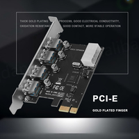 Tarjeta de Expansión BAJEAL/OEM PCI-E USB 3.0, 4+1 Puertos, Velocidad Completa 12Mbps, Compatible con Windows 10/8/7/Vista/XP/Linux, Stock Usado de 12 Meses