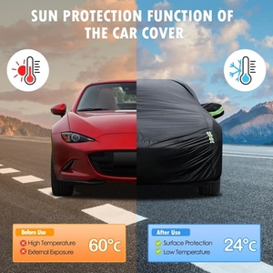 ผ้าคลุมรถแบบสั่งทำพิเศษสำหรับมาสด้า MX-5 Miata กันน้ำทุกสภาพอากาศสำหรับรถยนต์ ผ้าคลุมภายนอกเต็มคัน ป้องกันแดด ฝน หิมะ - Product Image 5