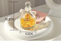 Diffuseur d'huiles essentielles en verre hautement esthétique avec fleurs séchées, désodorisant d'ambiance, vente en gros, produit phare